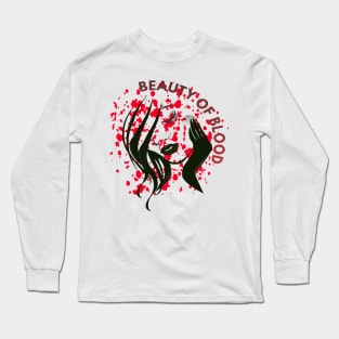 Beauty of blood t shirts Long Sleeve T-Shirt